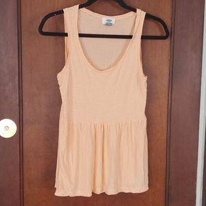 Peach striped tank